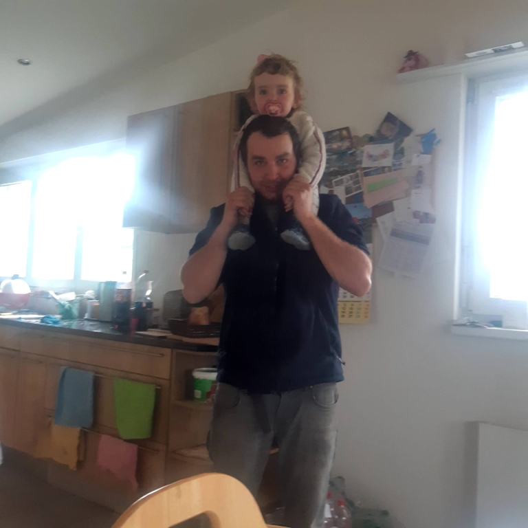 Andreas mit der Tochter